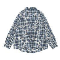 Fashion Personality Plaid Long-sleeved Shirt Men