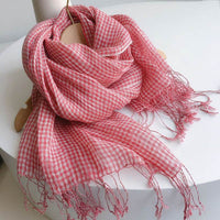 Cotton And Linen Scarf Women's Artistic Shawl Long Four Seasons Warm