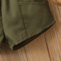 Two Piece Set Of Baby Sling Top And Shorts
