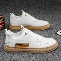 Men's Fashionable Hundred Leather Panel Shoes