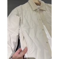 Men's Winter Lapel Color Matching Casual Cotton-padded Coat