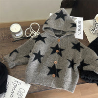 Five-pointed Star Sweater Children Bunching Socks Velvet Padded Leggings