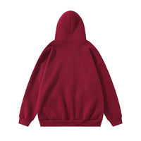 Dark High Street Letter Printing Hooded Loose Sweater Men
