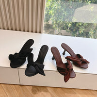 Women's Fashion Bowknot Stiletto Heel Sandals