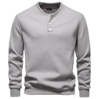 New Fleece-lined Men's Round Neck Sweatshirt