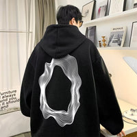 Autumn American Retro Plus Size Hooded Sweater