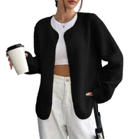 Fashion Casual Solid Color Women's Cardigan Short Jacket