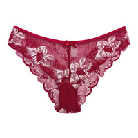 Cross Sheer Low Waist Lace Foreign Trade Underwear Women's Comfortable Breathable Hollow Hip Lifting