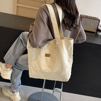 Casual One-shoulder Large Capacity Class Commuter Hand Carrying Canvas Bag