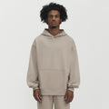Solid Color Hooded Sweater Men's Pullover Thickened American Top
