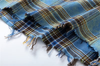 Short Sleeve Plaid Shirt Men's Retro Tie-dye