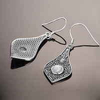 Nepal Cross-border Vintage Leaves Earrings Old Ethnic Style