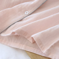 Three-piece Cotton Gauze Pajamas For Women