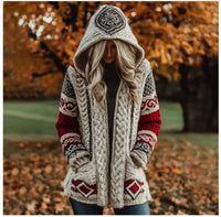 Women's Skin-friendly, Anti-pilling Knitted Cardigan With A Round Neckline, Loose Fit, And Long Length