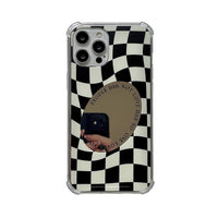Phone Case Mirror Chessboard Simple