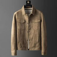 Fashion Leather Jacket Men's Casual Top