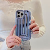 Electroplated Stripe Phone Case Is Simple