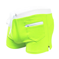 Men's Simple Stylish Drawstring Boxer Swim Trunks