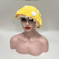 Sweet Cute Mushroom Beret Children Hand Crocheted Polka Dot