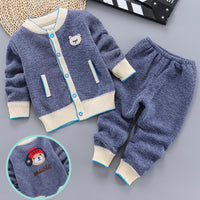 Boys And Girls Plus Cashmere Sweater Two-piece Suit