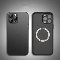 Magnetic Suction Machine Frosted Glass Phone Case