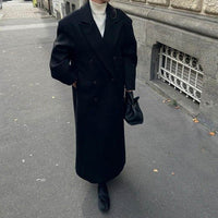 Autumn And Winter Temperament Commute Suit Collar Long Woolen Coat