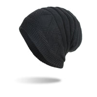 Horizontal Thermal Pullover Hat Knitted Wool