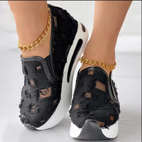 Plus Size Beggar Breathable Shoes With Hidden Heels Women