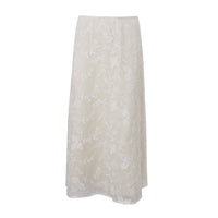 Sexy Low Waist Crocheted Flower Fashion Temperament Slim Skirt