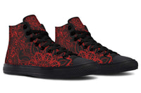 Printed Couple High Top Canvas Shoes
