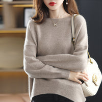 Loose And Idle Underwear Crew Neck Simple Sweater