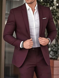 Elegant Banquet Gown Slim-Fit Fashionable Suit And Trousers For Men