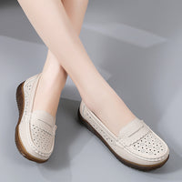 Tendon Bottom Soft Bottom Cutout Breathable Shoes Flat Hole Shoes