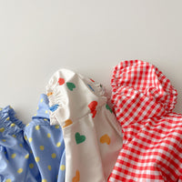 Girls' Baby Bubble Sleeve Printed One-piece Swimsuit