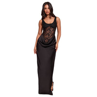 Women's Sexy Sleeveless Lace Patchwork Dress
