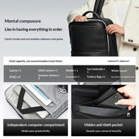 Multi-functional Full-Grain Leather Load-Relief Backpack