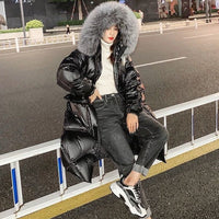 Korean-style Mid-length Cotton-padded Jacket Thickened