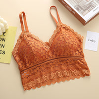 Women's Lace French Push Up Breathable Hollow Bra