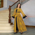 Middle East Muslim Evening Ruffle Sleeve Two-piece Suit Dress