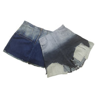 Racy High Waisted Denim Jeans With A Gradient Color