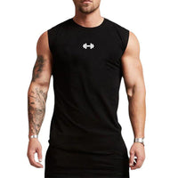 Men's Slim-fit Sleeveless Fitness Breathable Vest T-shirt