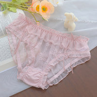 Fashion Lace Women's Quick-drying Mesh Briefs