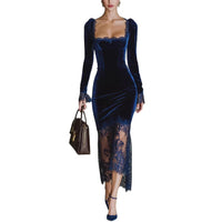 Women's Elegant French-style Lace Cocktail Dress