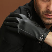 Men's Winter Outdoors Cycling Thickened Fleece-lined Warm Touch Screen Gloves