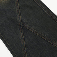 European And American Bootleg Pants Men's Design Niche Split Stitching Loose-fitting Wide-leg Trousers