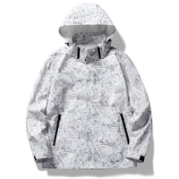 Casual Camouflage Shell Jacket Hooded Color Loose Men