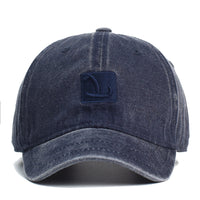 Hat Female Spring And Autumn Personality Washed Distressed Letters Short Brim Baseball Cap
