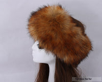 Elastic Faux Fur Fox Fur Headband For Women