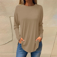 Women's Versatile Long Sleeve T-shirt Personalized Street Style Loose Print