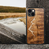Solid Wood Mobile Phone Glass Case